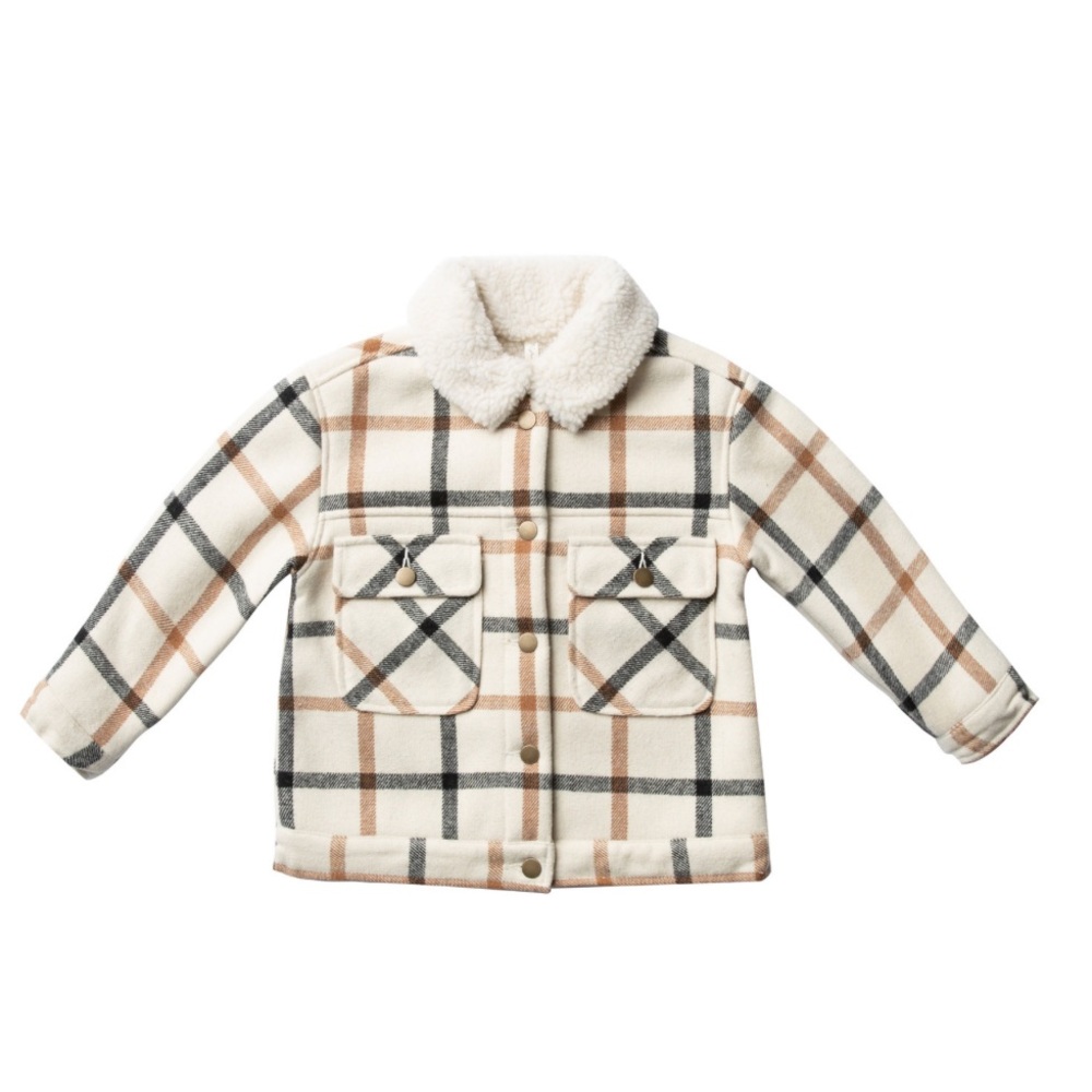 Rylee & Cru Julian Jacket Natural Plaid